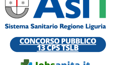 CONCORSO pubblico 13 TSLB - ASL 1 Regione Liguria