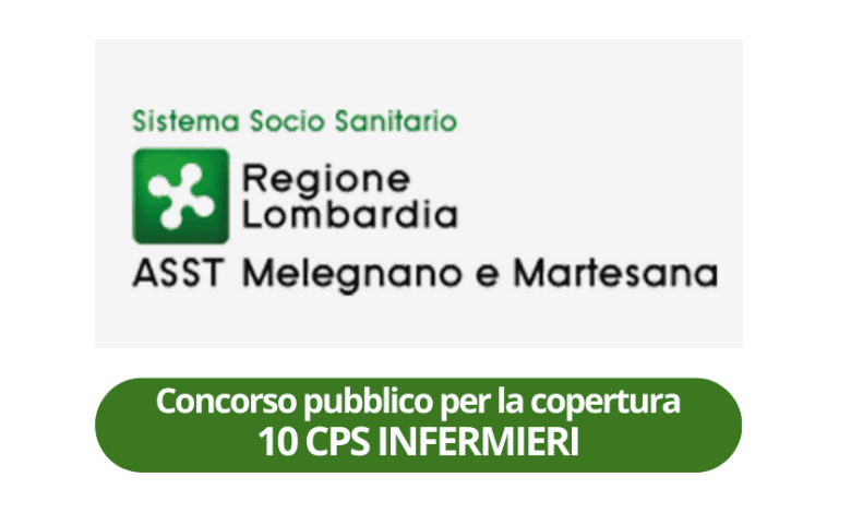 Concorso pubblico per la copertura di 10 CPS INFERMIERI