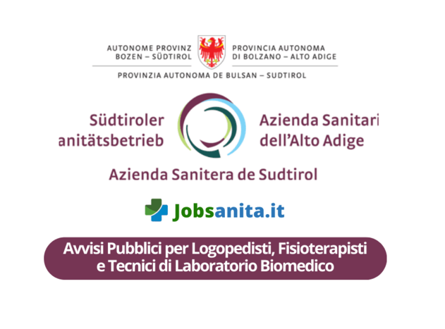 Avvisi Pubblici per Logopedisti, Fisioterapisti e Tecnici di Laboratorio Biomedico