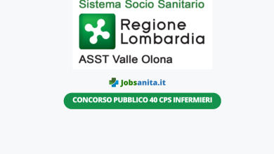 Concorso pubblico 40 CPS INFERMIERI AZIENDA SOCIO-SANITARIA TERRITORIALE DELLA VALLE OLONA DI BUSTO ARSIZIO