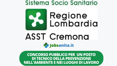 Concorso pubblico per la copertura di un posto di tecnico della prevenzione nell'ambiente e nei luoghi di lavoro