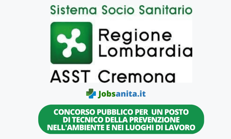 Concorso pubblico per la copertura di un posto di tecnico della prevenzione nell'ambiente e nei luoghi di lavoro