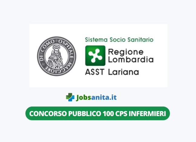 Concorso pubblico 100 CPS INFERMIERI