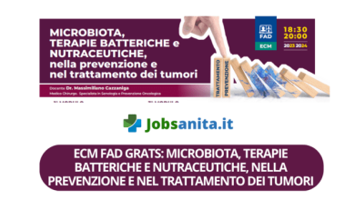 ECM FAD GRATS Microbiota, terapie batteriche e nutraceutiche, nella prevenzione e nel trattamento dei tumori
