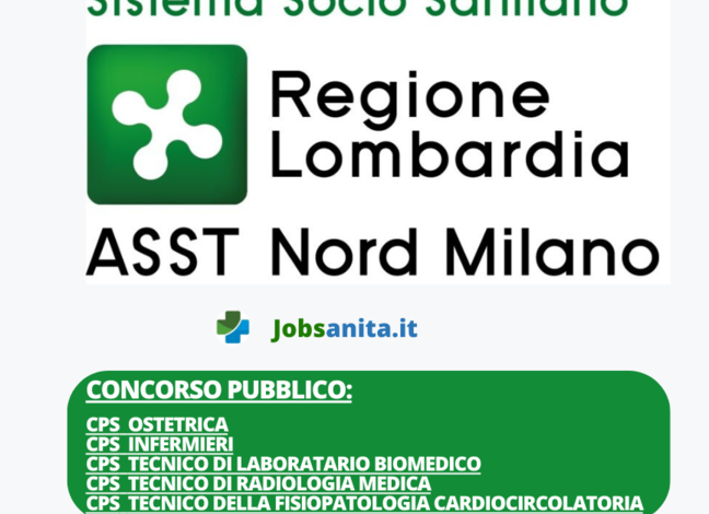 Concorsi pubblici area dei professionisti della salute e dei funzionari ASST NORD MILANO - Sesto San Giovanni