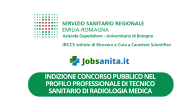 INDIZIONE Concorso Pubblico nel profilo professionale di Tecnico Sanitario di Radiologia Medica
