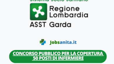 Concorso pubblico per la copertura di 50 posti di INFERMIERE