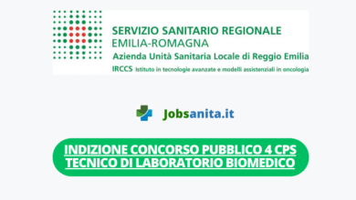 INDIZIONE Concorso pubblico 4 CPS Tecnico Sanitario di Laboratorio Biomedico
