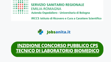 Inzidione Concorso pubblico CPS Tecnico Sanitario di Laboratorio Biomedico - AOU di Bologna