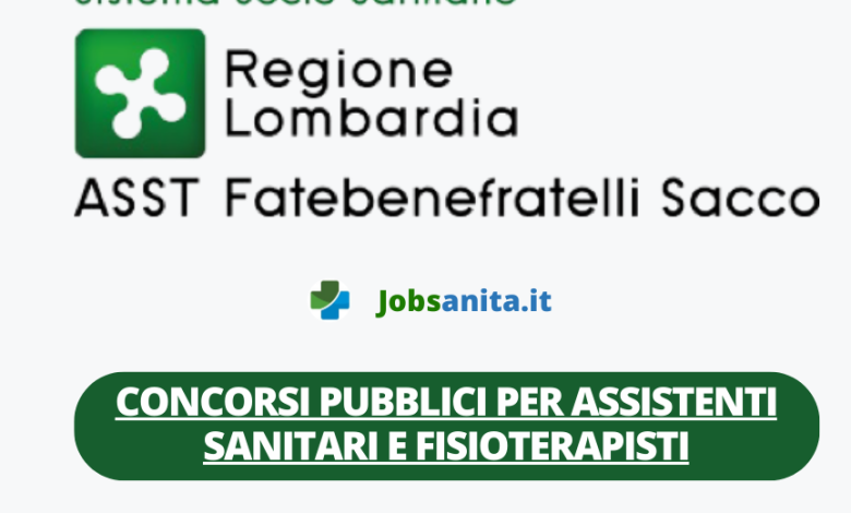 Concorsi pubblici per Assistenti Sanitari e Fisioterapisti