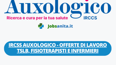 IRCSS AUXOLOGICO - Offerte di lavoro TSLB, Fisioterapisti e Infermieri