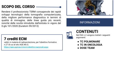 ECM FAD GRATIS Nel team e per il team (2), per un TSRM più consapevole in TC Polmonare, TC in Oncologia e nel Dose Team