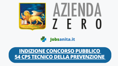 Indizione concorso pubblico 54 CPS Tecnico della Prevenzione nell’Ambiente e nei Luoghi di Lavoro