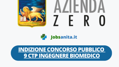 Indizione concorso pubblico 9 CTP Ingegnere Biomedico