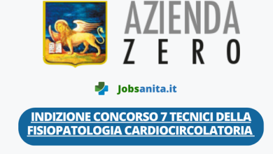 Indizione concorso pubblico per 7 posti di Tecnico della Fisiopatologia Cardiocircolatoria e Perfusione Cardiovascolare