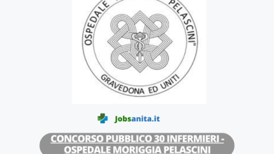Concorso pubblico 30 INFERMIERI - Ospedale Moriggia Pelascini