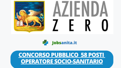 Concorso pubblico per la copertura di 58 posti di operatore socio-sanitario