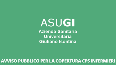 Avviso pubblico per la copertura CPS Infermieri