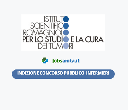 INDIZIONE Concorso pubblico per assunzionei a tempo indeterminato INFERMIERI