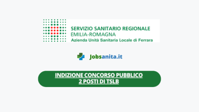INDIZIONE Concorso Pubblico di 2 posti di Tecnico Sanitario di Laboratorio Biomedico