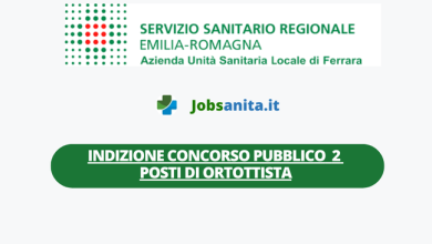 INDIZIONE Concorso Pubblico per la copertura a tempo indeterminato di 2 posti di Ortottista