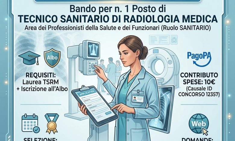 INDIZIONE Concorso AUSL Romagna per Tecnici di Radiologia Medica (TSRM)
